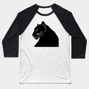 Black Panther in Profile Baseball T-Shirt